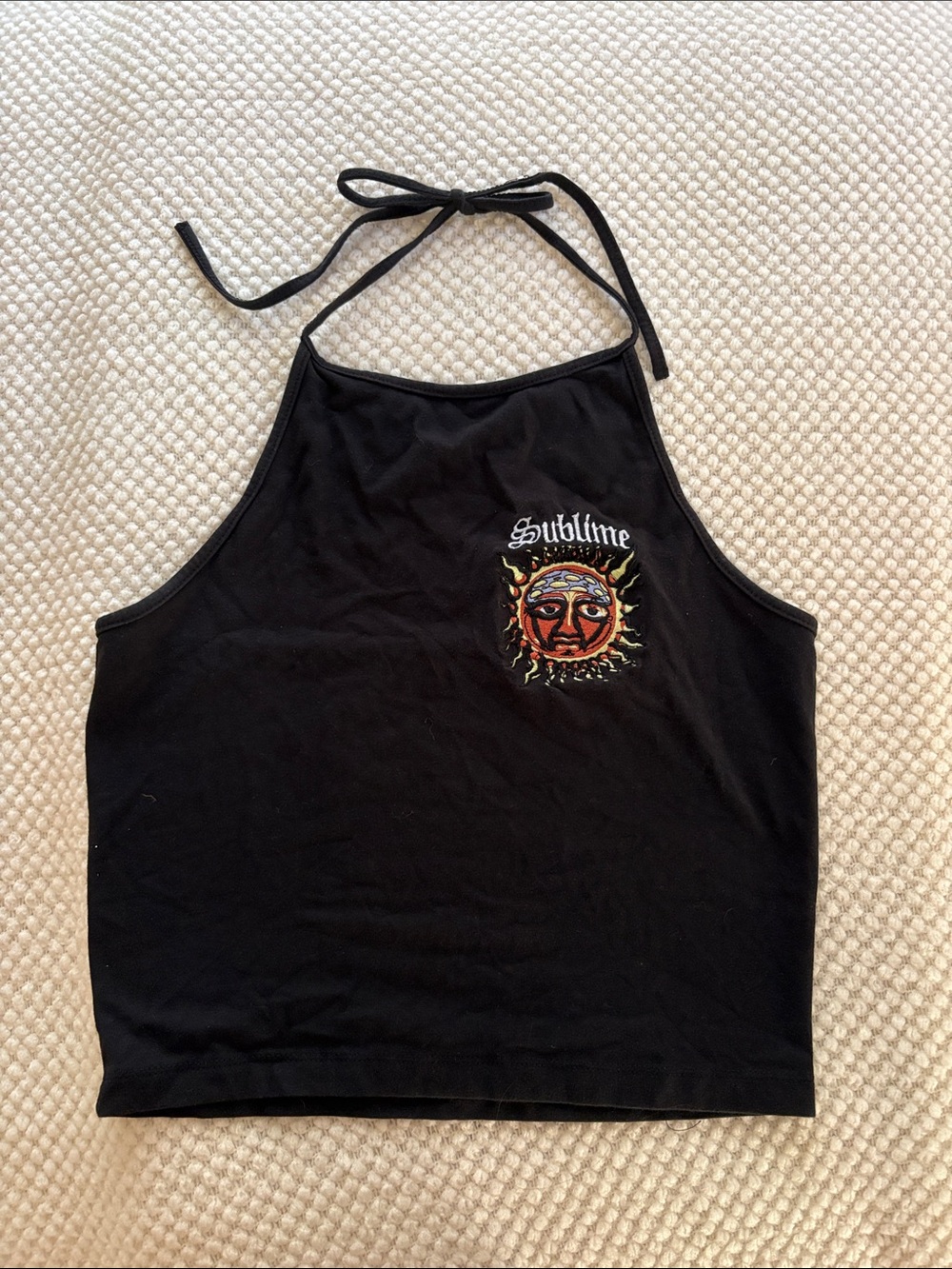 Sublime Black Halter Tank Top